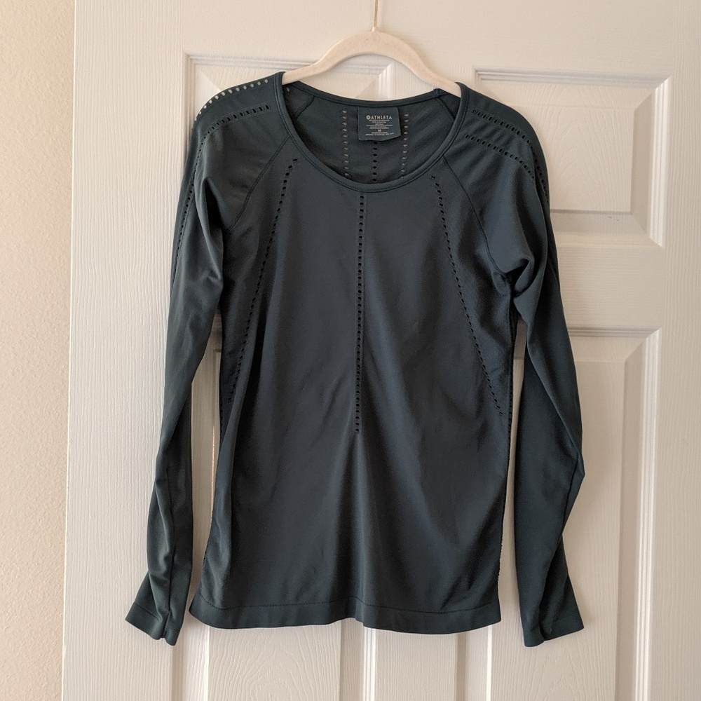 Athleta Long Sleeve Athletic Top, Size M